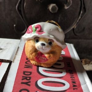 Morgan & Co. Festive Tan and White Ornament